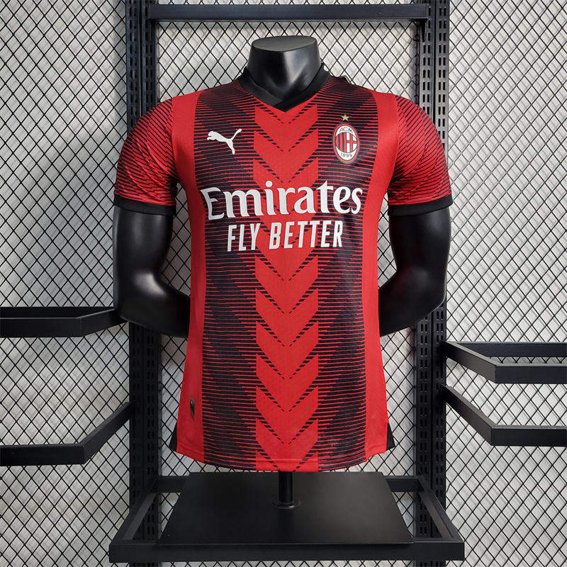 AC Milan 23-24 Home Stadium Jersey - Player Version